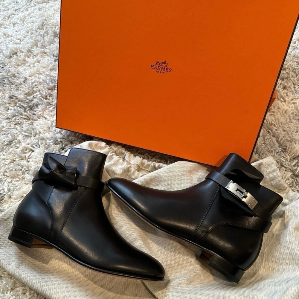 Hermes Neo ankle boots  Black Sz.37.5